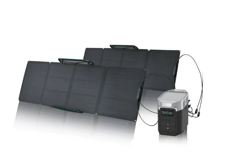 EcoFlow DELTA 2 + 110W Portable Solar Panel