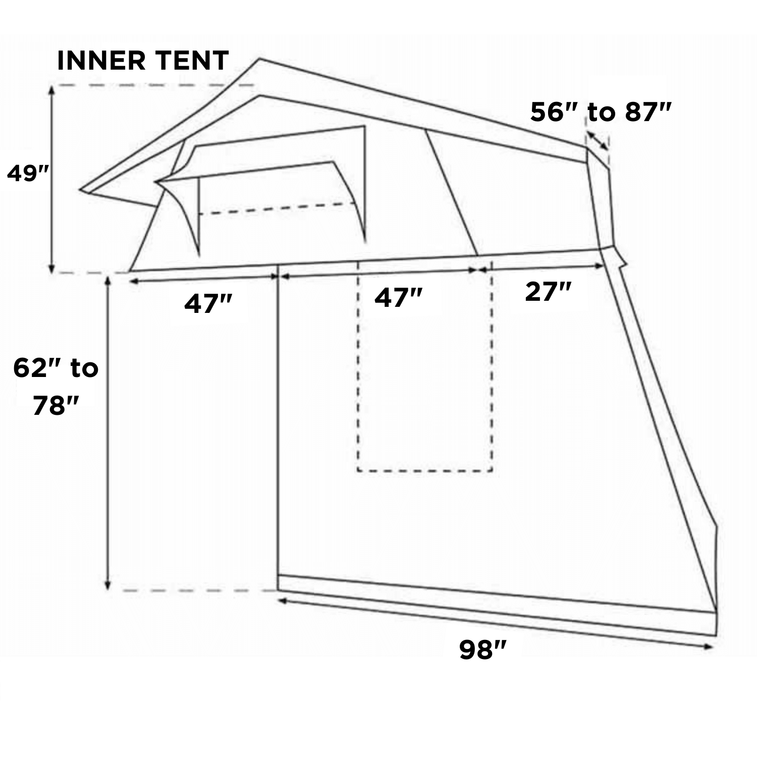 23ZERO Annex Walkabout Roof-Top Tent (Tall) 230ANWATO