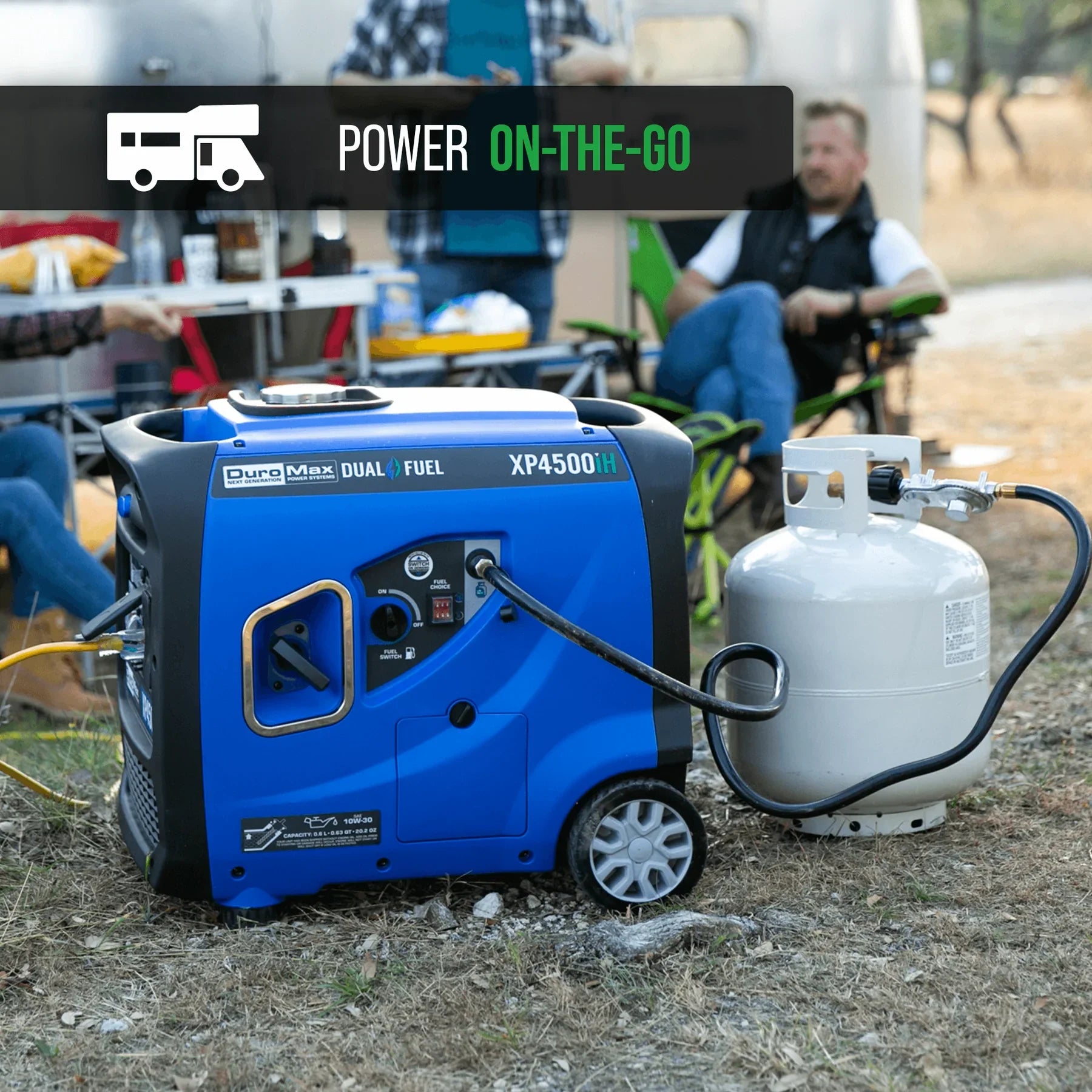 DuroMax 4,500 Watt Dual Fuel Portable Digital Inverter Generator